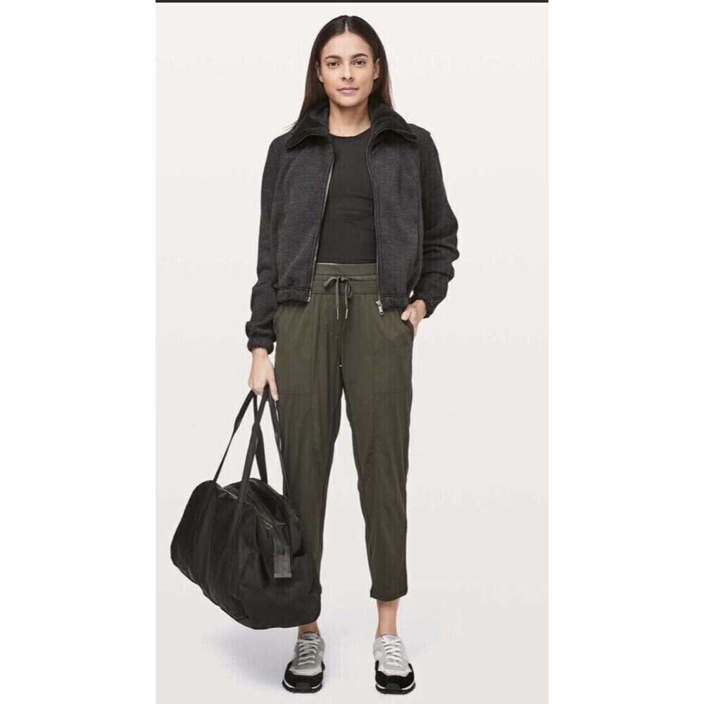 Lululemon Dance Studio Crop 25" Dark Olive Green Mid-Rise Swift Athleisure Yoga